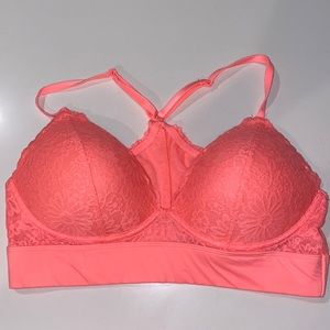 Pink Light Lined Bra Coral